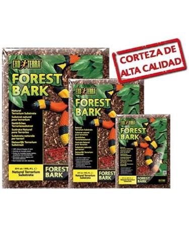 Exo Terra Forest Bark Substrate - Ideal Pine Bark for Moisture-Loving Reptiles Amphibians & Invertebrates | 4.4L & 26.4L | International Shipping - Buy Online on GoSupps.com
