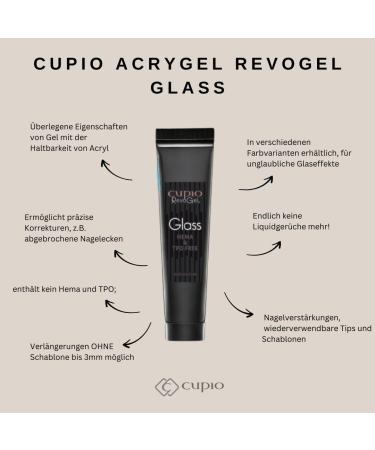  Cupio Cupio Acrygel RevoGel Glass - Water Blue 15 ml - Buy Online on GoSupps.com