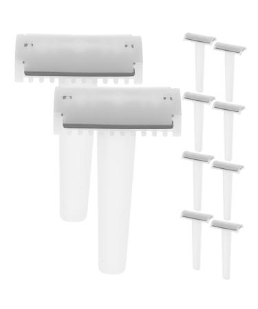 Hapinary 10 pieces disposable hair remover for maternity beauty salons for men and women private razors 10 pieces double -edged * 1 piece of hair removal razor razor for