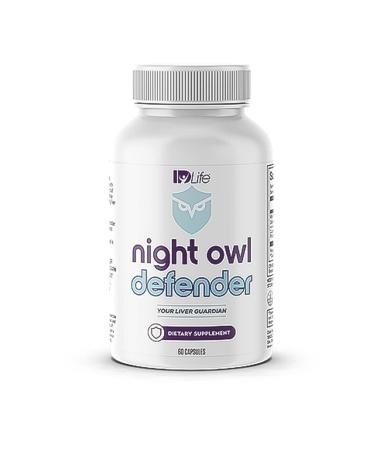 IDLife - Night Owl Defender - Milk Thistle & Curcuminoids for Liver Support, Defense Against Daily Buildup & Nighttime Wellness Boost - 60 Capsules