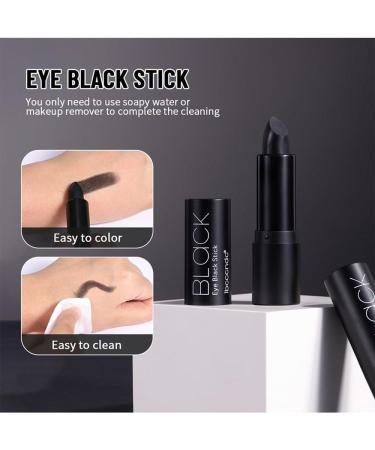 Eye Black Stick for Sports Black Lipstick Eyeshadow Body Face Painting Colours Black Creamy Sticks for Football Baseball Softball and Halloween Party Makeup (# 2PCS) - Buy Online on GoSupps.com