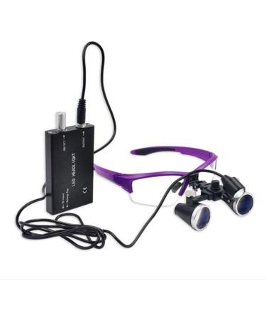 Magnifier Magnifying Eye Glasses with Light Surgery Dental Binocular Loupes 3.5X Magnifier Magnifying Eye Glasses + Head Lamp for Close Work with Handy Carry Case - Buy Online on GoSupps.com