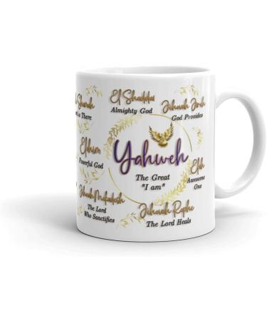 Yahweh Holy Names of God Mug - 11oz & 15oz | International Shipping Available - Buy Online on GoSupps.com