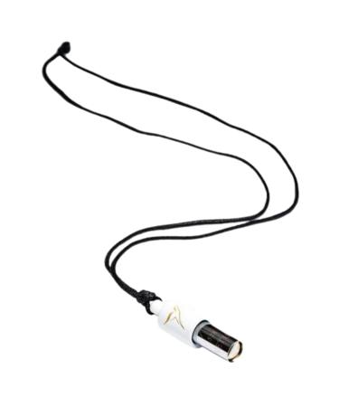 Lovetuner Breathing & Meditation Tuning Necklace 528 Hz Whistle |528 Hz Solfeggio Frequency |Breathwork Necklace Mindfulness Device for Anxiety & Stress Relief Through Sound Healing White Waxed Cotton Current