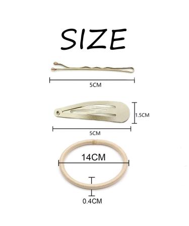 Dofash Women's Braided Hair Set - 102 Counts | Blonde Bobby Pins Hair Ties & Snap Clips | Perfect Hair Accessories for Women - Buy Online on GoSupps.com
