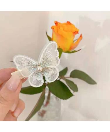 6 Small Baby Butterfly Hair Clips - Cute Accessories for Girls, Teens, Women | Perfect for Weddings & Parties - Buy Online on GoSupps.com