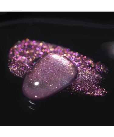 DIY UV Soak Off Gel Nail Varnish Pearl Shell Colors Top Coat Gel Shiny Aurora Gel Nail Polish - (Color: 6)