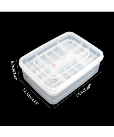 Snake Gecko Lizard Reptile Egg Incubator Tray with Thermometer | 16 Grids | Ideal for Snake, Lizard, Frog, Turtle | Incubation Box - Buy Online on GoSupps.com