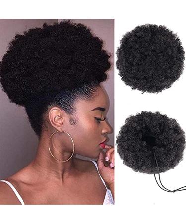 Afro Ponytail Drawstring - Short Curly Hair Extension Updo for Natural Black Hair | 1pc - Buy Online on GoSupps.com