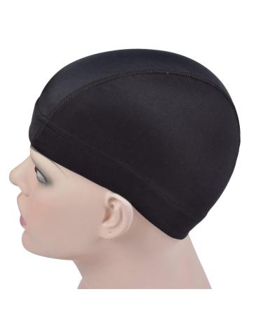 6 Pieces Black Dome Wig Cap - Stretchy Cap with Wide Elastic Band (L) for Wig Making - Best International Shipping - Buy Online on GoSupps.com