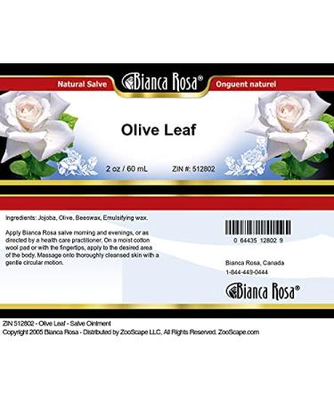 Bianca Rosa Olive Leaf - Salve Ointment (2 oz ZIN: 512802) - 3 Pack - Buy Online on GoSupps.com