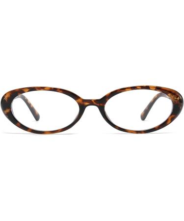 Buy Retro Oval Blue Light Blocking Glasses for Men & Women - 90s Tortoise Frame 54mm Eyewear for Computer & TV - Buy Online on GoSupps.com