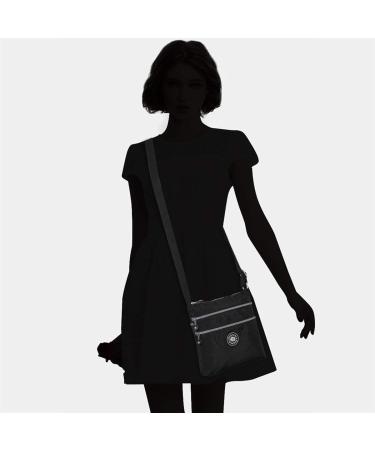 AOCINA Lightweight Crossbody Purse for Women - Small Travel Bag with Multi Zipper Pockets (A-black) - Buy Online on GoSupps.com