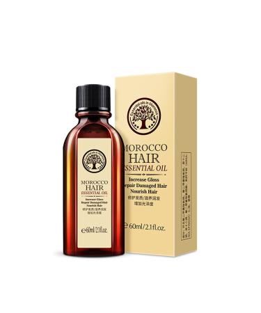 Morocco nut hair essential oil 60ml curly nourish scalp repair dry treatment hair care oil conditioner argan oil rinsing free for women girls