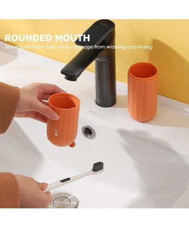 Jadin Children's Travel Toothbrush Set - 2 Portable Toothbrushes & Storage Case in Orange & Green | Ideal for Home Travel Camping & Business Trips - Buy Online on GoSupps.com