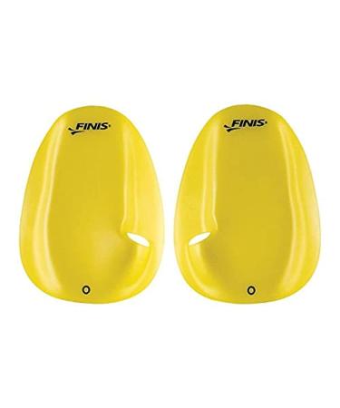 FINIS Floating Agility Paddles Large for Swim Training, Yellow