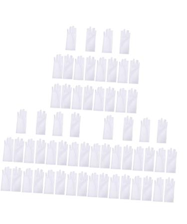 Healeved 30 Pairs Industrial Gloves White Cotton Gloves Gardening Gloves Moisturizing Cotton Gloves Sun Gloves Cosmetic Moisturizing Gloves Spa Gloves Thin Gloves Protection Work