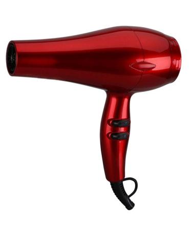 ADITAM 2000W Professional Hair Dryer with Diffuser Ionic Conditioning - Powerful Fast Hairdryer Blow Dryer/Black Double The Comfort Red