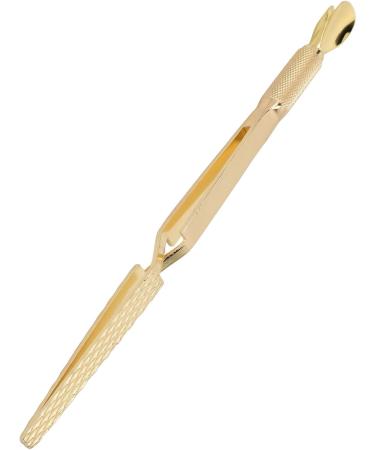 Nail Shaping Tweezers Double End Portable Nail Cuticle Pusher Stylish Look for Home (Gold) - Buy Online on GoSupps.com