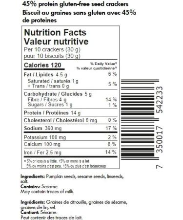 Swedish Protein Deli Grain-Free Gluten Free Keto Friendly Crackers - Simply Seeds 70.00 g (Pack of 1) Simply seeds 70 g (Pack of 1) - Buy Online on GoSupps.com