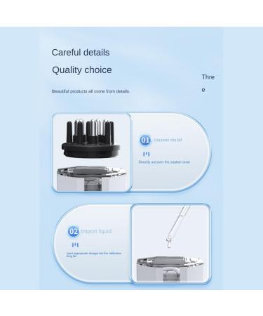 2-in-1 Head Skin Applicator & Solid Fluid Comb for Hair Treatment | Essential Oil Hair Growth Serum Massager - B Black - Buy Online on GoSupps.com