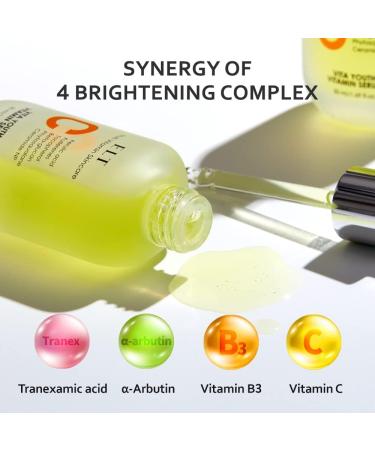 ELT Vita Youth Vitamin C Face Serum 1.69fl.oz.(50ml) - Ferulic Acid Beta-Glucan - Skin Brightening Anti-Aging Dark Spot Remover - Korean Skincare (Pack of 1) 1.68 Fl Oz (Pack of 1) - Buy Online on GoSupps.com
