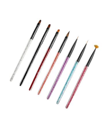 Housoutil 1 Set Acrylic Powder Painting Brush Acrylic Nail Brush Nail Painting Tools Liquid Glitter Nail Art Pen Nail Art Pens Nail Liner Brush Drill Nail Art Pen Suite Crystal