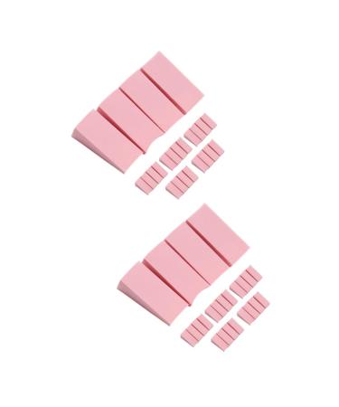 Beaupretty 2pcs 3 Nail Gradient Sponge Gradient Nails Transfer Sponge Gradient Shaped Nails sponges Nail Design Tools DIY Nail sponges Manicure Accessory Nail Sponge Decor Multi-Faceted Pack 4.5x2cmx2pcs