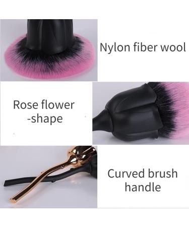Rose Makeup Brush Set - Premium 10-Piece Cosmetic & Blending Brushes for Flawless Foundation & Blush Application - International Shipping Available - Buy Online on GoSupps.com