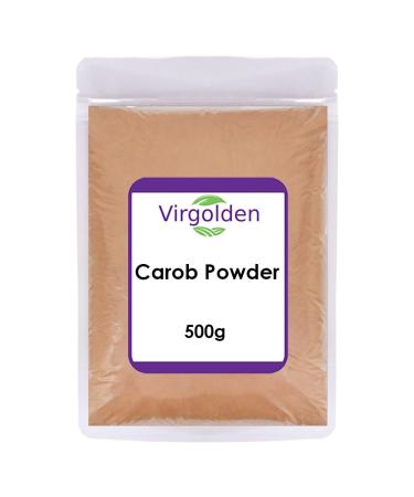 Carob Powder 500g by Virgolden - Perfect for Baking Smoothies and Prefect for Protein Energy Bars