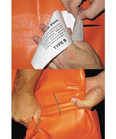 TEAR-AID Underwater Repair Kit Type B Clear Patch for Vinyl and  Vinyl-Coated Materials Repairs Underwater Cracks Works on Pool Liners  Orange Box Underwater Repair (Pack of 1)