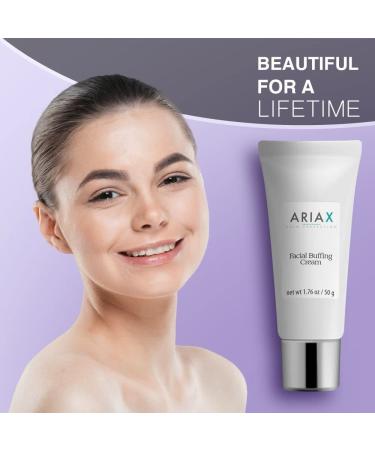 AriaX Premium Facial Buffing Cream - 100% Organic Anti-Aging Moisturizer for All Skin Types | 1.75 oz - Buy Online on GoSupps.com