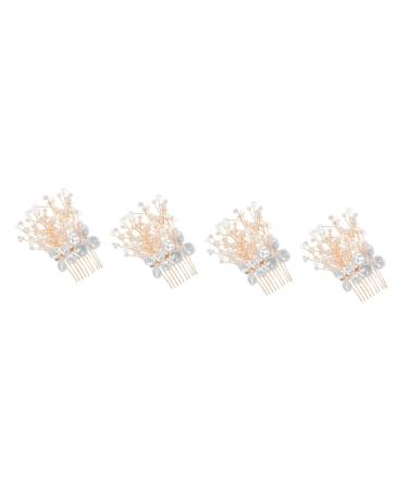 Beaupretty Accessories silver hair comb wedding hair accessories for brides wedding hair side comb bride rhinestone hair comb tiaras for women crystal metals European and American Comb