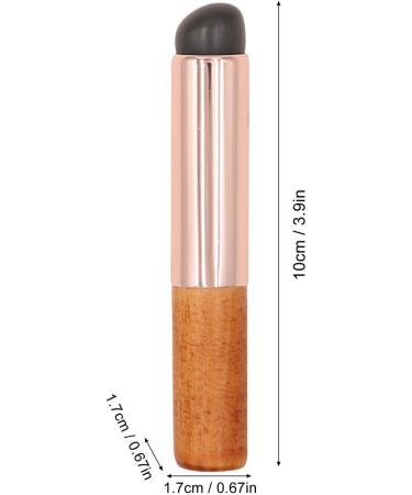 Lip Brush Reusable Lipstick Brush Makeup Brush Makeup Beauty Brushes Soft Travel Beauty Lip Brush Round Tip Silicone Lip Applicator Makeup Beauty Tool for Smoother and Fuller Lip Appearance Wood color - Buy Online on GoSupps.com