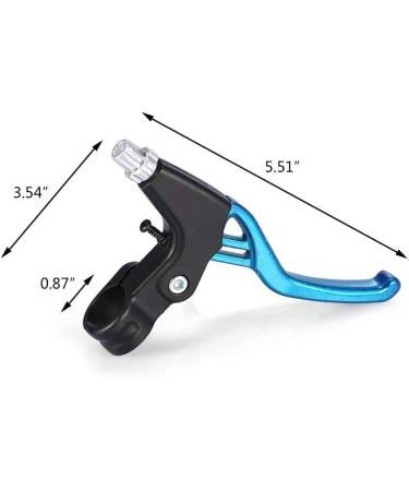 DISIWENE Bicycle Brake Lever V-Brake Handlebar Aluminium Alloy - Blue | Universal Fit for Road, Mountain Bikes - Buy Online on GoSupps.com
