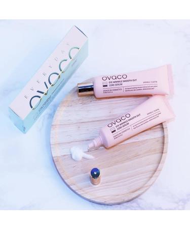 OVACO Eye Wrinkle Smooth Out with Phytosterols, Pomegranate & Peptides - Minimizes Dark Circles, Moisturizes | Lightweight Formula - Buy Online on GoSupps.com