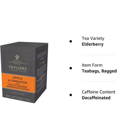 Taylors of Harrogate Apple and Cinnamon Tea - 20 Teabags - Buy Online on GoSupps.com