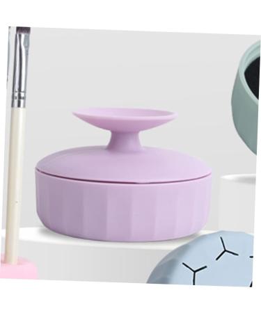Housoutil Makeup Brush Cleaning Box Makeup Brush Cleaner Silicone Makeup Tool Cleaner Brush Cleaners Brush Cleaning Mat Cleansing Brush Makeup Cleaner for Foldable Dryer Silica Gel 7.9X5.25X4.9CM Violet - Buy Online on GoSupps.com