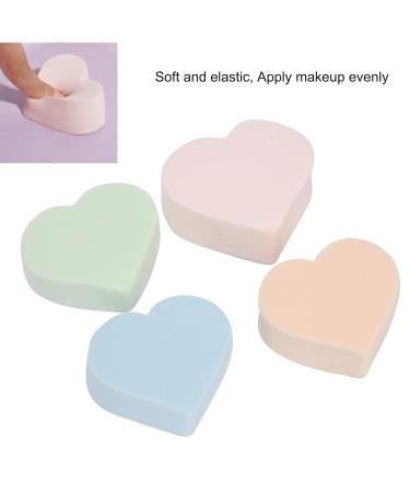 4-Piece Soft Heart-Shaped Makeup Sponge Set - Wet & Dry Powder Blender for Flawless Foundation - Essential Makeup Tools for Women - Buy Online on GoSupps.com