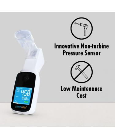 CMI Health SpiroLink: Smart Peak Flow Meter for Asthma, COPD, Musicians, Smokers, and Athletes - Portable Spirometer with Long Lifespan and Durability - Buy Online on GoSupps.com
