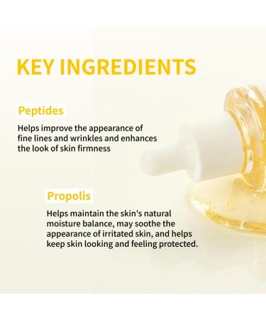 NIDA Peptide Propolis Renewal Serum | Peptide Complex Propolis Extract Adenosine | Youthful Look Wrinkles Fine Lines Pore & Sebum Care | 1.69 fl.oz. 50ml (Updated) - Buy Online on GoSupps.com