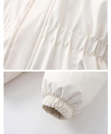 Baby Girls' Snowsuit Waterproof Ski Jacket - White (18-24 Months) - Buy Online on GoSupps.com