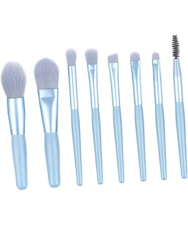 Gogogmee 8pcs Powder Brush Eyeshadow Makeup Brushes Makeup Brush for Woman Cosmetic Face Brushes Wooden Blue - Buy Online on GoSupps.com