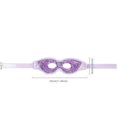2 Pack Reusable Eye Mask Cooling Gel | Sleep Mask for Migraines Dark Circles & Swollen Eyes - Purple - Buy Online on GoSupps.com