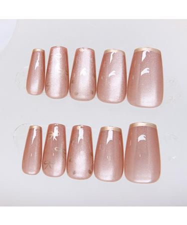 Ruarby Professional French Tip Press on Nail False Nails Full Cover Artificial Nails Tips Art Accessories for Fashion Women - Buy Online on GoSupps.com