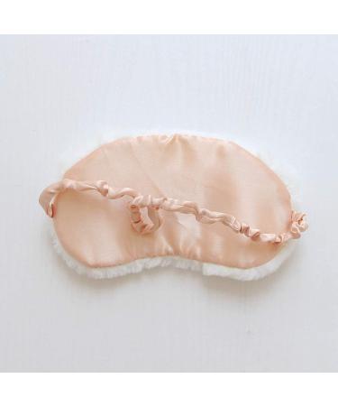 Zeiwohndc Plush White Dog Sleep Mask - Cute Cartoon Animal Design | Satin Lined Blindfold for Home & Travel - Buy Online on GoSupps.com