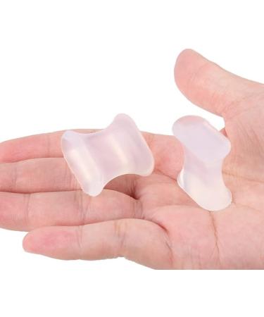 DEAVER Silicone Toe Separators - 2 Pairs Large, Transparent Splitter for Bunion Relief and Toe Alignment - Thumb Valgus Corrector and Pain Relief - Buy Online on GoSupps.com