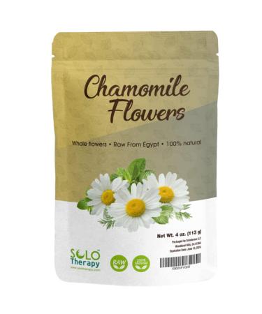 Chamomile Whole Flower, Loose Leaf, Tea Leaves, 4 oz, Chamomile Tea, Chamomile Flowers Herbal Tea, Resealable Bag, Flor De Manzanilla, Product From Egypt, Packaged in the USA