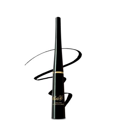 Iba Long Stay Liquid Eyeliner Jet Black 6.5ml l Waterproof Smudge Proof l Halal Certified & Vegan Makeup