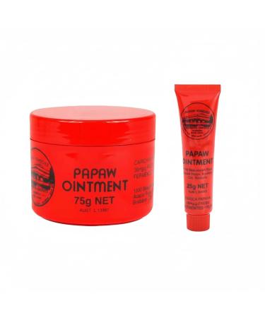 Nurvidis Natural Papaw Ointment Natural Cream to Smooth and Soothe Nourishing for Lips Repairing for Skin Lips Hands and Cuts (75g+25g)